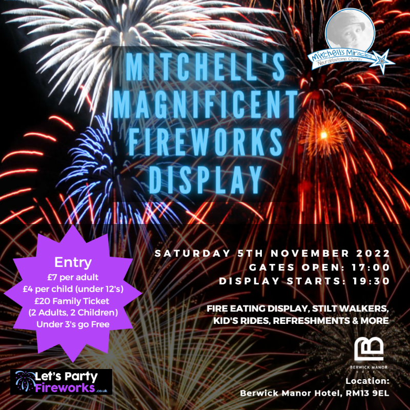 STALL HOLDERS Mitchell's 2nd Annual Magnificent Firework Display 2022