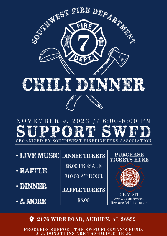 Southwest Fire Department Chili Dinner
