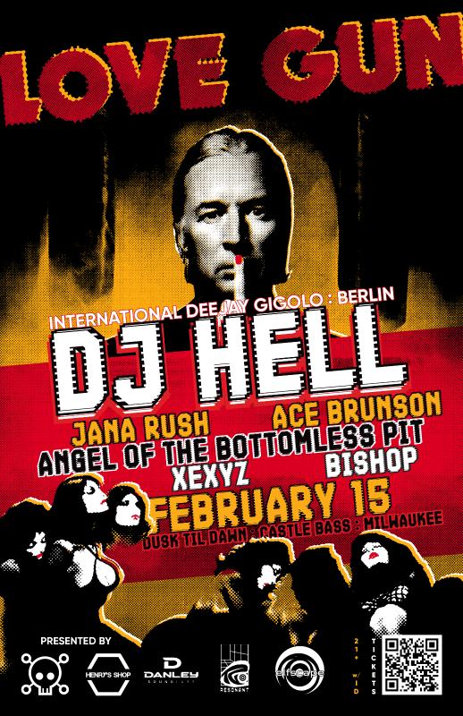 LOVE GUN | DJ Hell | February 15 Milwaukee